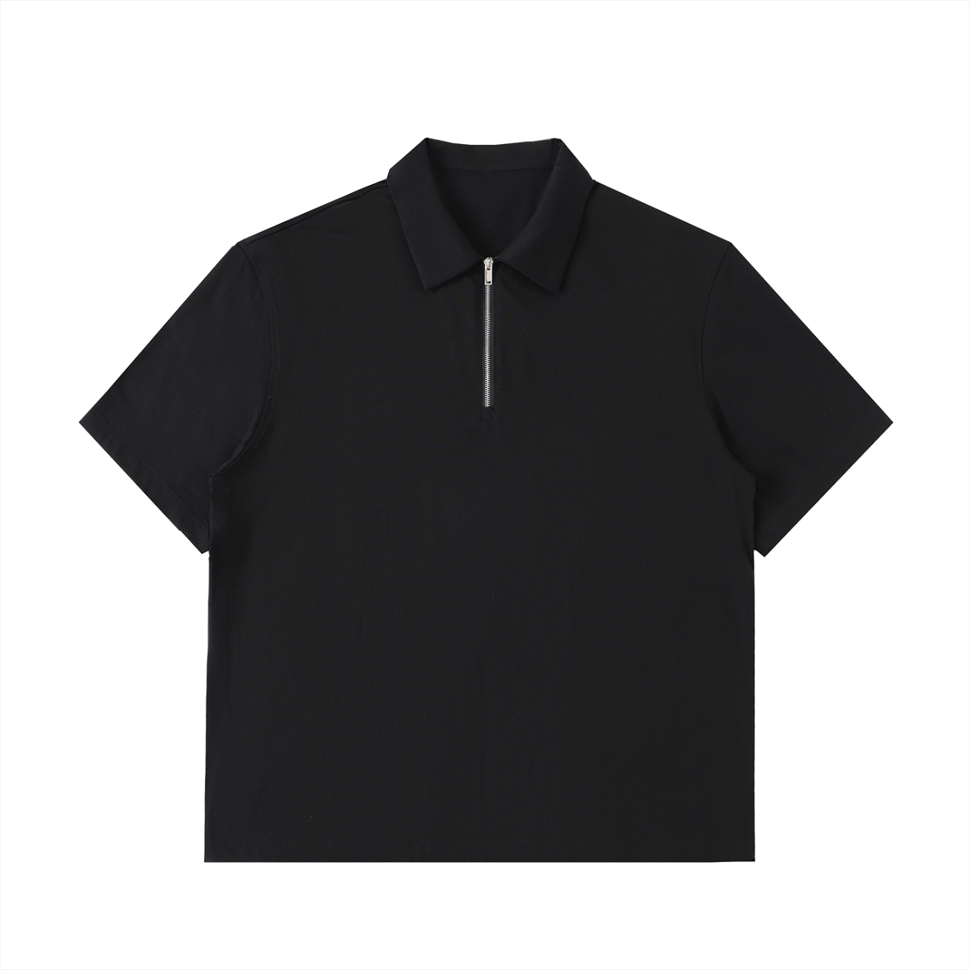 Cotton Half-Zip Polo Shirt