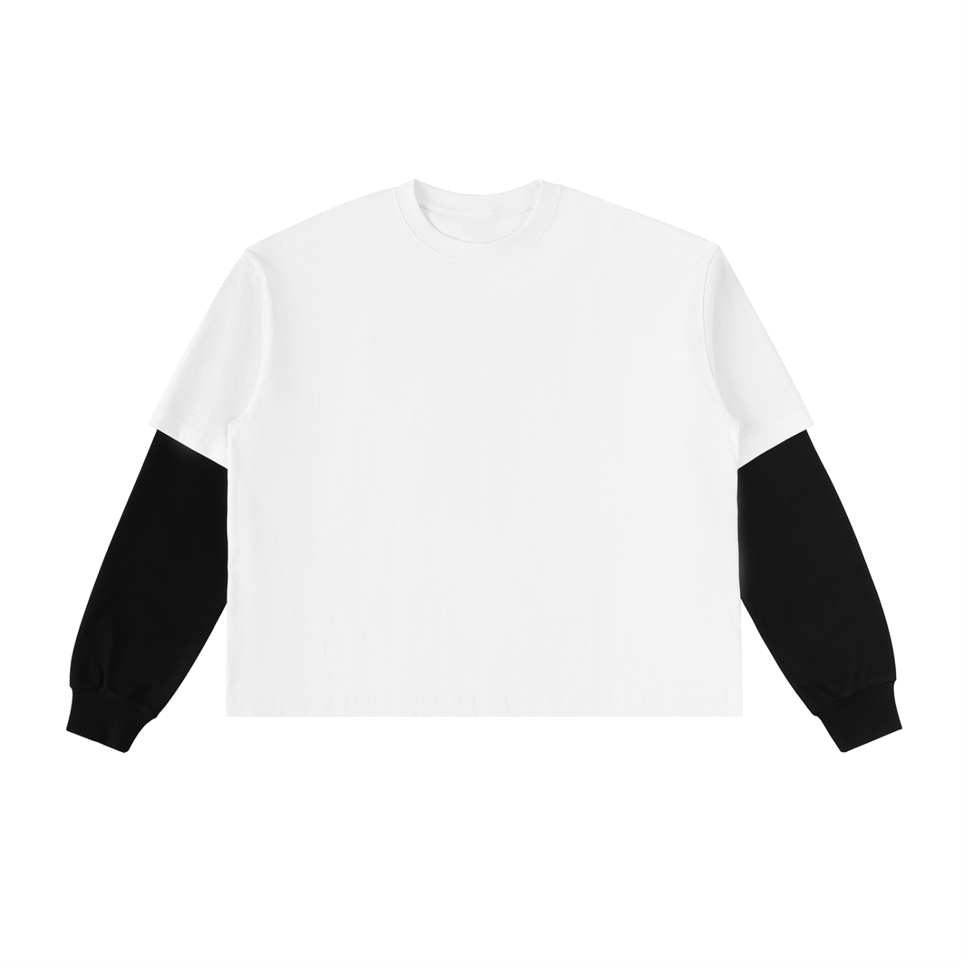 Layered Sleeve Cotton T-Shirt