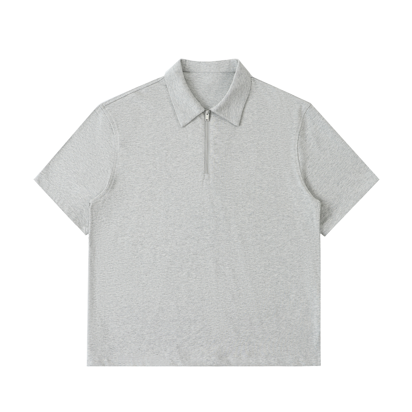 Cotton Half-Zip Polo Shirt