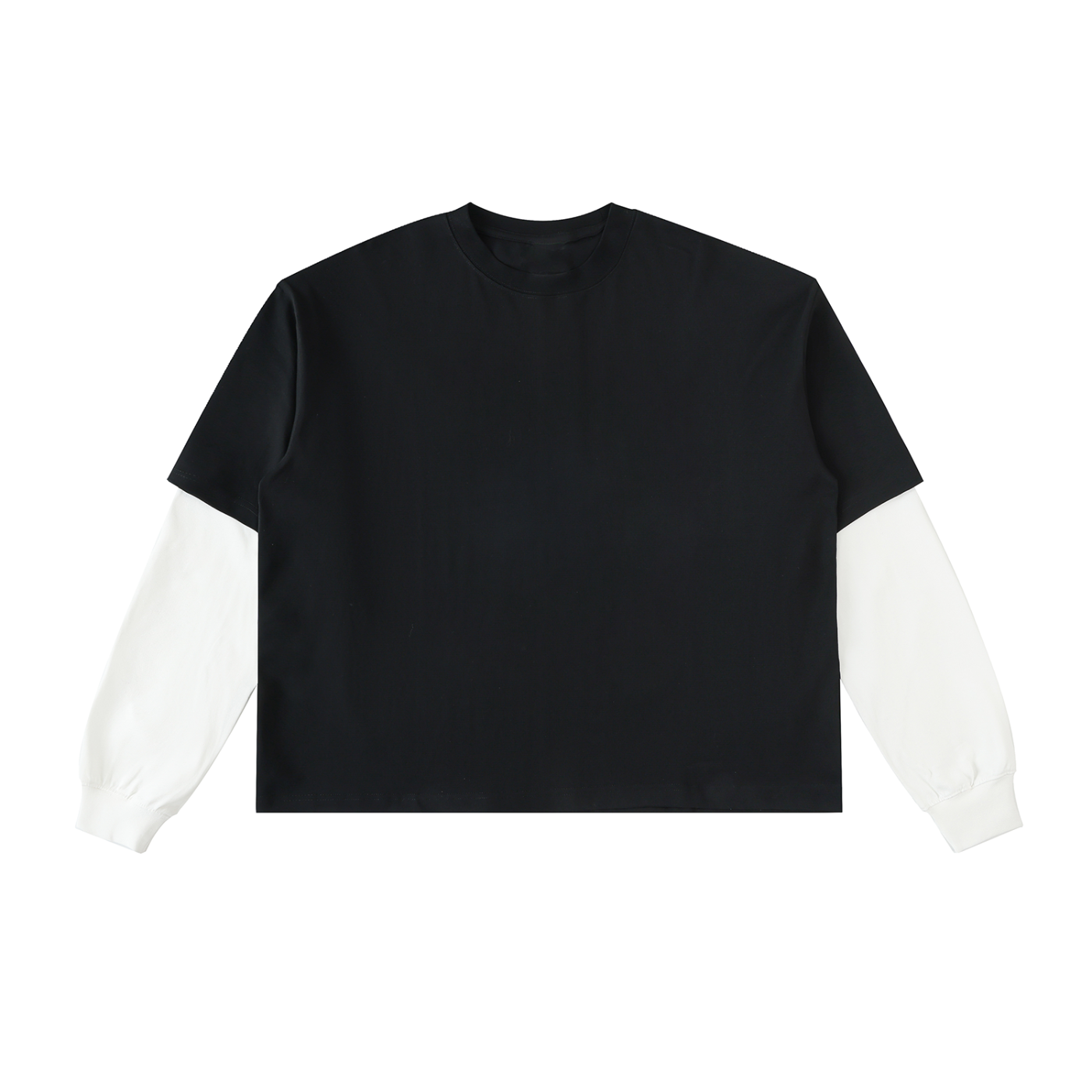 Layered Sleeve Cotton T-Shirt