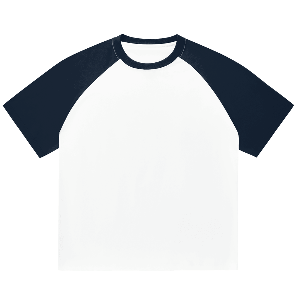 Color-Blocked Raglan Sleeve T-Shirt