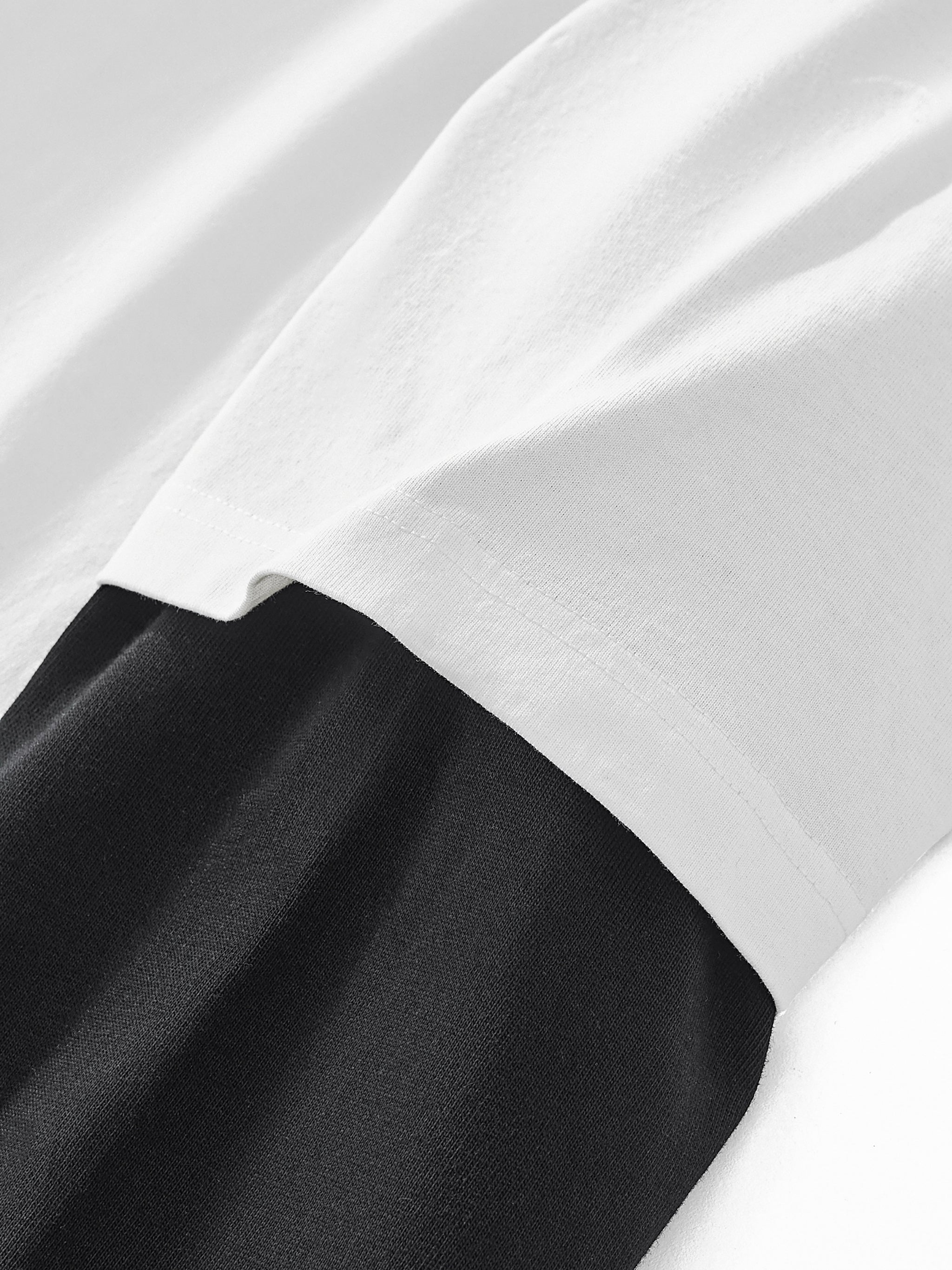 Layered Sleeve Cotton T-Shirt