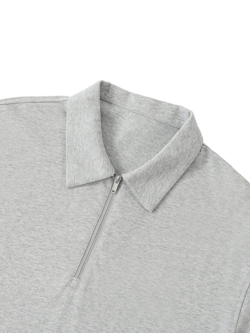 Cotton Half-Zip Polo Shirt