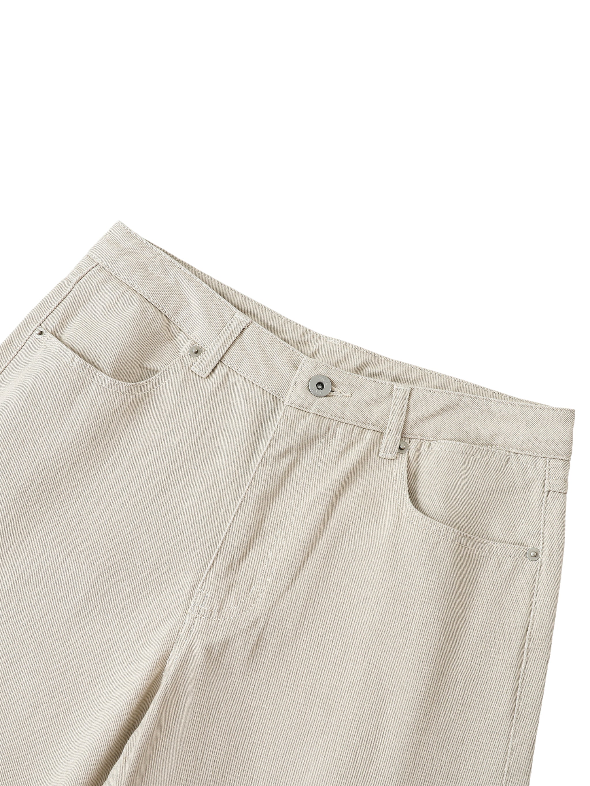 Straight-Leg Cotton Pants